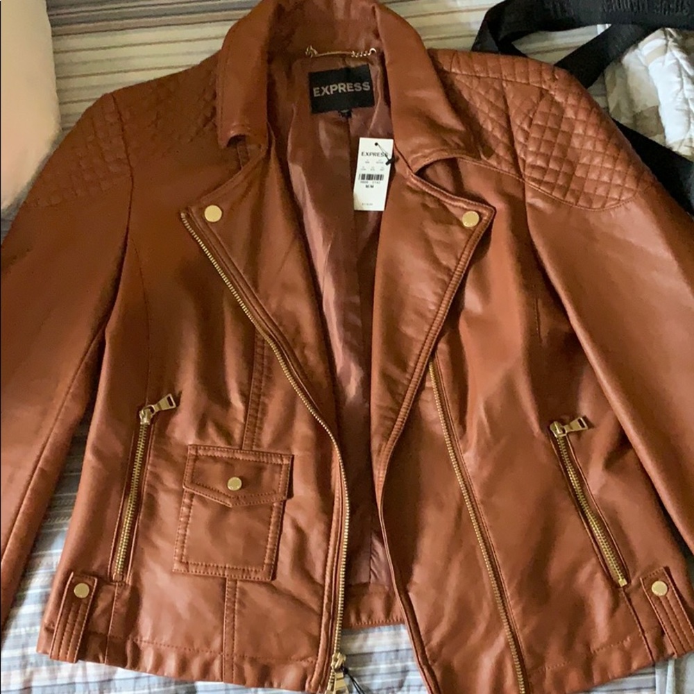 Faux leather Express jacket